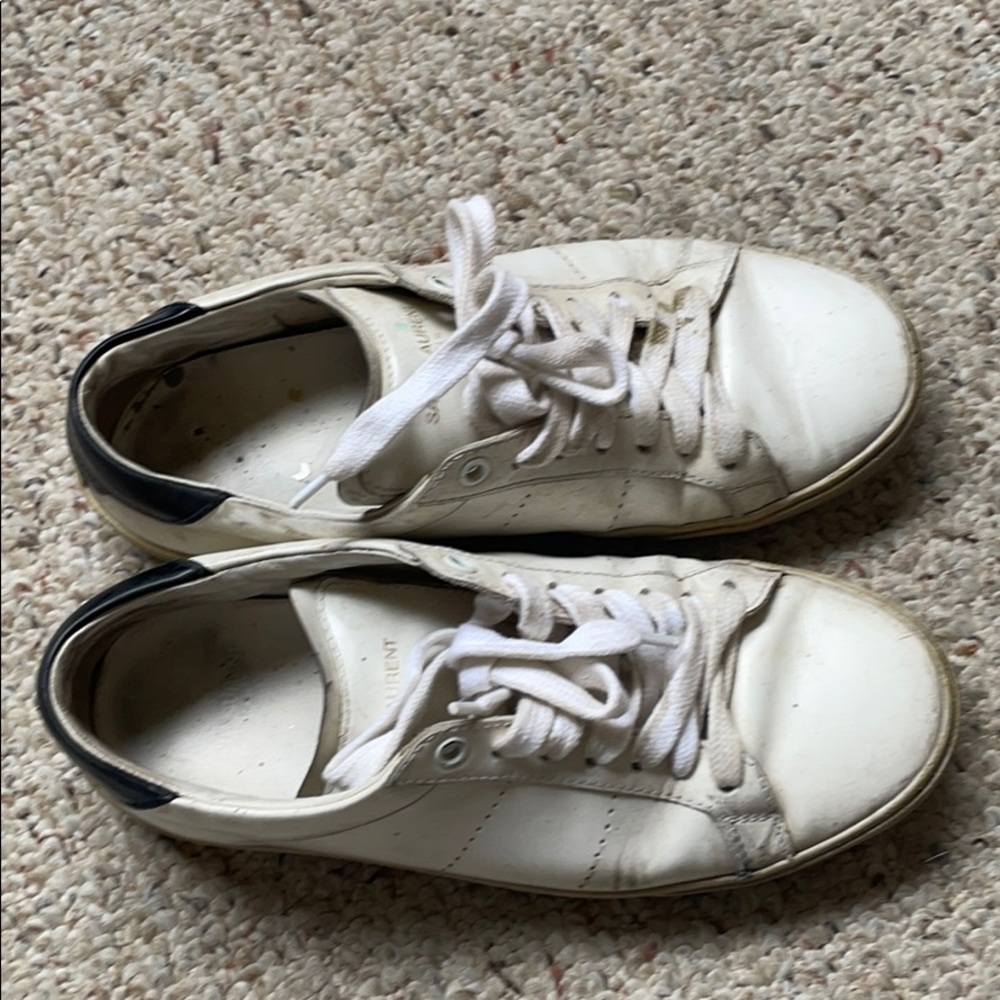 saint Laurent white sneaker women 7.5